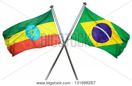 Ethiopia flag  combined with brazil flag