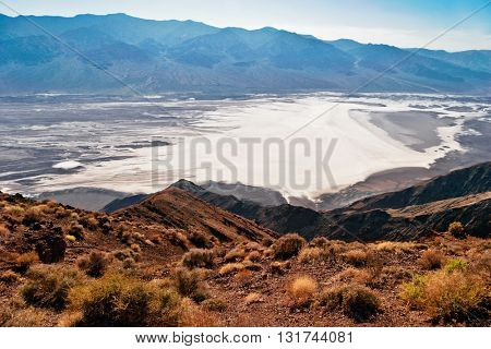 View on landscape of the Death Valley. Dantes view. California. USA 