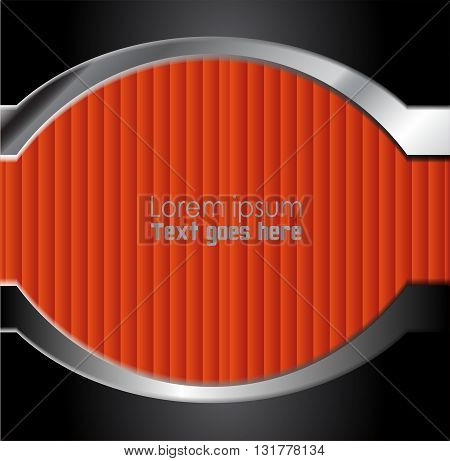 Orange paper background overlap dimension vector illustration message board for text and message design modern website