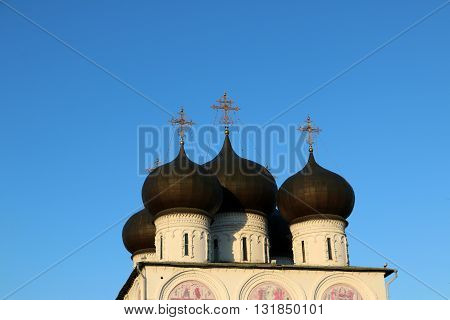 Beautiful Chirch And Blue Sky In Spring Day