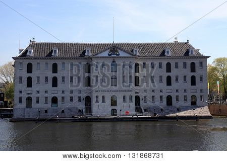 AMSTERDAM, NETHERLANDS - MAY 6, 2016: National Maritime Museum in Amsterdam, Netherlands