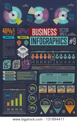 Infographic, infographic elements. Graph, vector infographic, chart, graphic, icons, arrow, charts and graphs, timeline. Business Infographic, abstract infographic icon. Set of Infographic symbol.