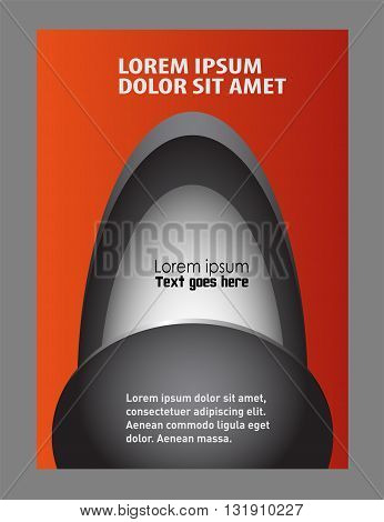 Presentation of Poster flyer design editable vector illustration