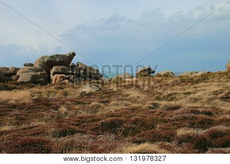 Path of the customs officers, Côtes-d'Armor, Brittany, France,