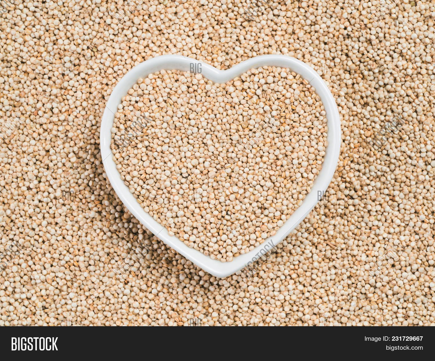 Quinoa Heartshaped Image & Photo (Free Trial) Bigstock