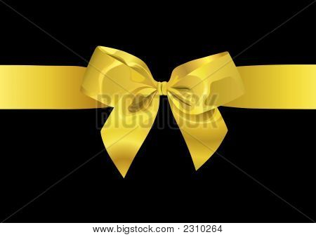 Zlatá stuha (vektorové nebo obrázek Jpeg Xxl)