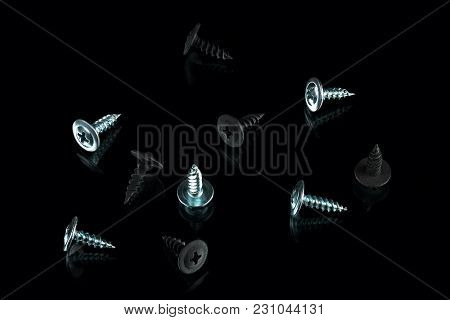 Silver Chrom And Black Anodized Screws