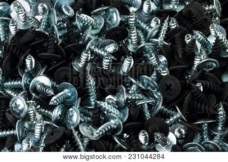 Silver Chrom And Black Anodized Screws