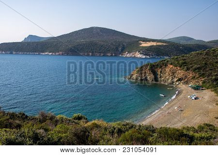 Lemos beach on Greek peninsula Sithonia (Chalkidiki)