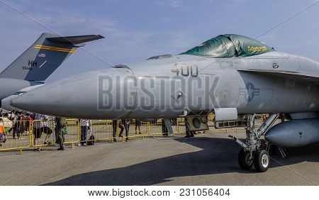 Aircraft On Display In Changi, Singapore