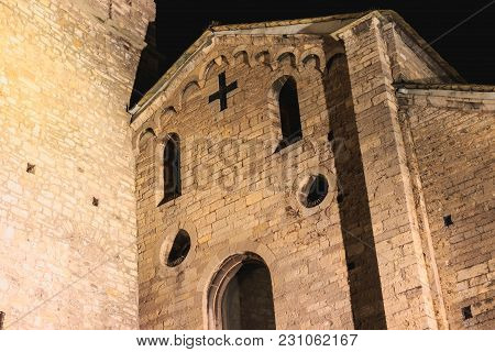 Architecture Detail Of The Romanesque Basilica Saint Jacob In Bellagio