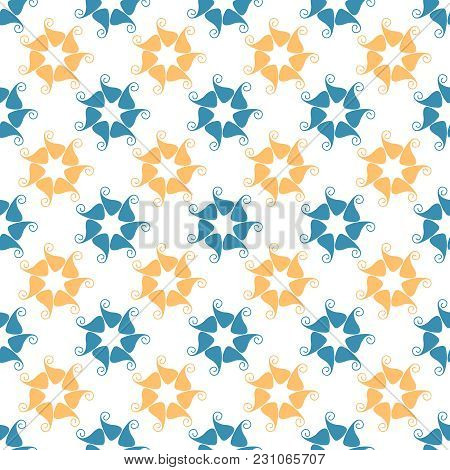 Seamless Abstract Floral Pattern For Design. Vector Illustration.