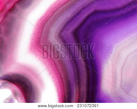 Botswana Agate Chalcedony Quartz Macro Detail Semigem Geological Mineral Texture Background