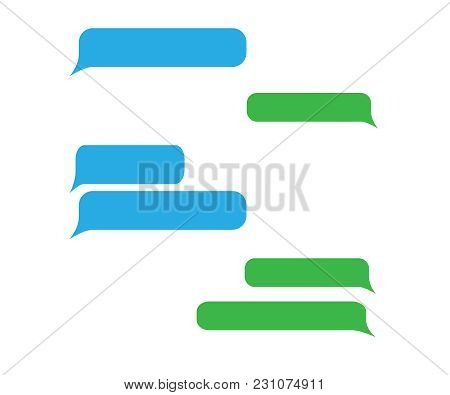 Short Message Service Bubbles. Vector Chat Bubbles