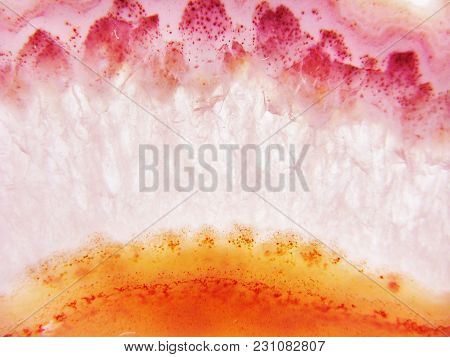 Botswana Agate Chalcedony Quartz Macro Detail Semigem Geological Mineral Texture Background