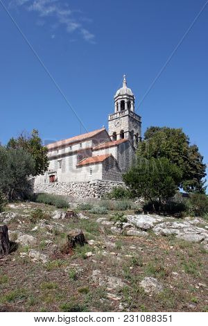 ZRNOVO, CROATIA - SEPTEMBER 02: Saint Martin Church in Zrnovo, Croatia, on September 02, 2016.