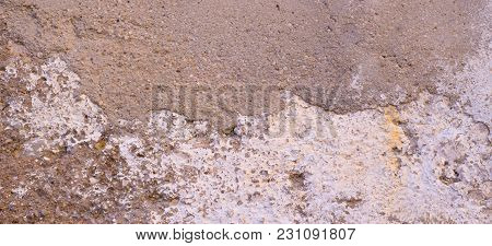 Old Rought White Plaster Wall Texture Background.