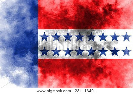 Tuamotu Archipelago Grunge Flag, Groups Of Islands In French Polynesian