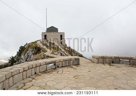 Mountain Lovcen In Montenegro With The Mausoleum Site