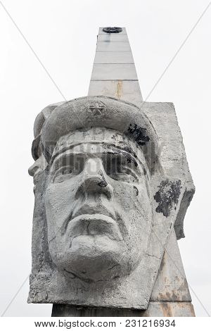 Fragment Of Stela, Monument Of Kamchatka Frontier-guards Glory On Petropavlovsk Kamchatsky City