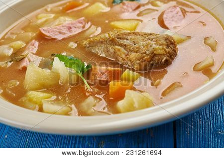 Zelnacka - Bohemian Cabbage Soup , Close Up