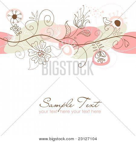    Retro floral naadloze achtergrond