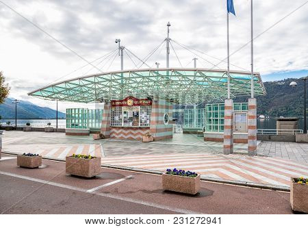 Campione Di Italia, Itali - 29 October 2015: Is An Italian Municipality Of The Province Of Como In T
