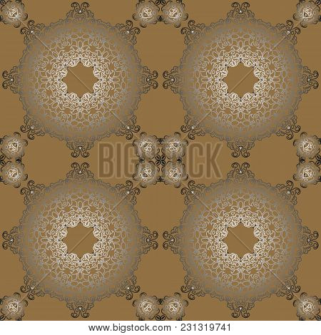 Vintage Retro Ceramic Vector Photo Free Trial Stock Vintage Retro Ceramic Tile Pattern Vector Antique Patter Can