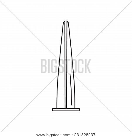 Incheon Tower Icon. Outline Incheon Tower Vector Icon For Web Design Isolated On White Background
