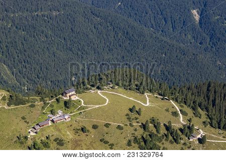 Schachen Castle In The German Alps In Summer