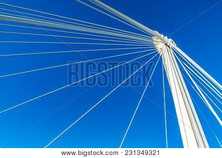 Passerelle Pedestrian Bridge Over The Rhine Between Kehl (germany) And Strasbourg (france)