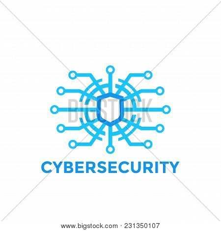 Cyber Security Vector Logo Template, Eps 10 File, Easy To Edit