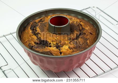 Homemade Banana Chocolate Bundt Cake Ready To Serve