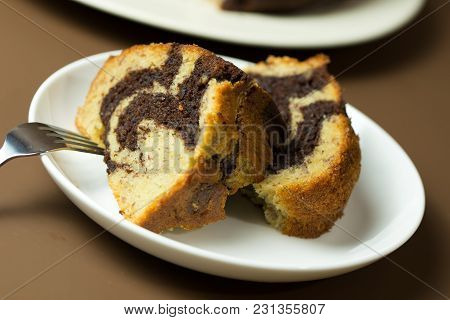 Homemade Banana Chocolate Bundt Cake Ready To Serve