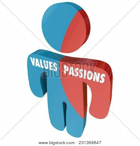 Values Passions Ambition Passionate Person 3d Illustration