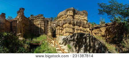 Panorama View Of Phar Chor , The Grand Canyon Of Chiangmai Thailand