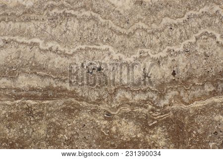 Smooth Polished Travertine Surface - Varieties Of Marble Travertino Classico Beige With Marble Textu
