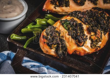 Pollo A Fisarmonica Con Ricotta E Spinaci