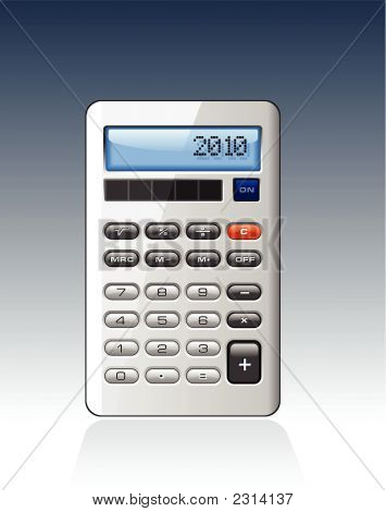 Zilveren Calculator