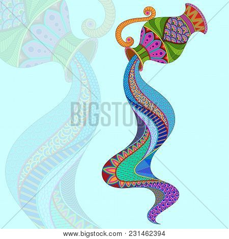 Vector Illustration Of Aquarius Astrological Zodiac Sign