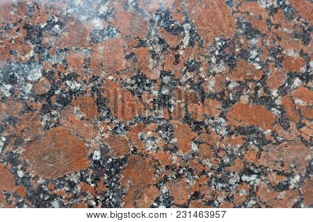 Red, Black And White Polished Granite Stone