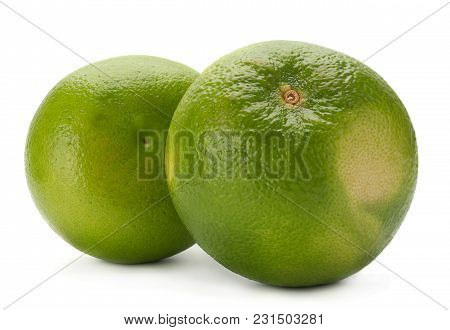 Pomelit Hybrid Pomelo And Greapefruit Isolated On White Background