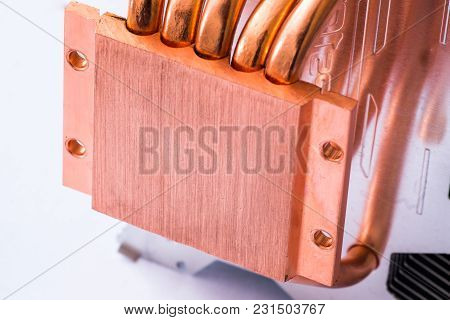 Concept Of Air Cooling Of The Central Processor Of A Computer Aluminum Radiator With Copper Heat Pip