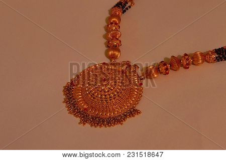 Close View Of Traditional Gold Mangalsutra, Pune