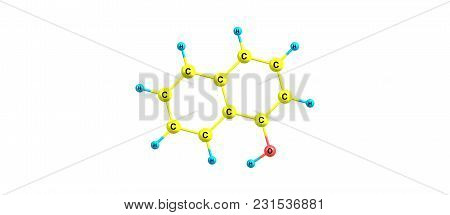 Naphthol Structure Isolated On White Background