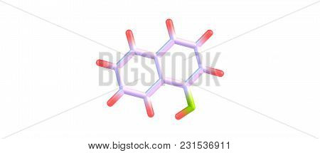 Naphthol Structure Isolated On White Background