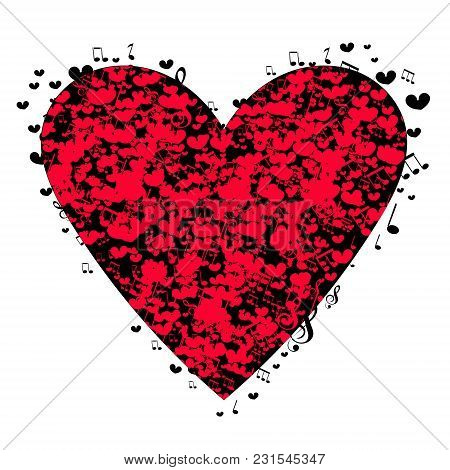 Musical Heart For Valentine's Day.