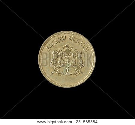 Obverse Of 10 Centimes Coin Made By Morocco In 1974