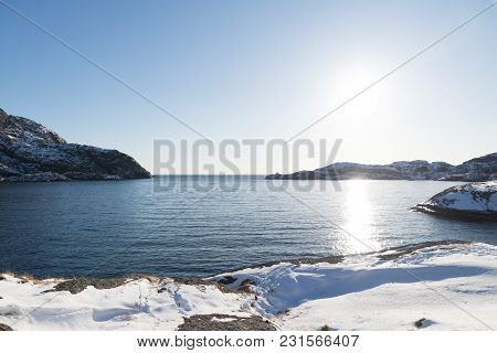 Lofoten Islands, Norway Fishing Town Historic On The Water