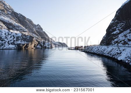 Lofoten Islands, Norway Fishing Town Historic On The Water